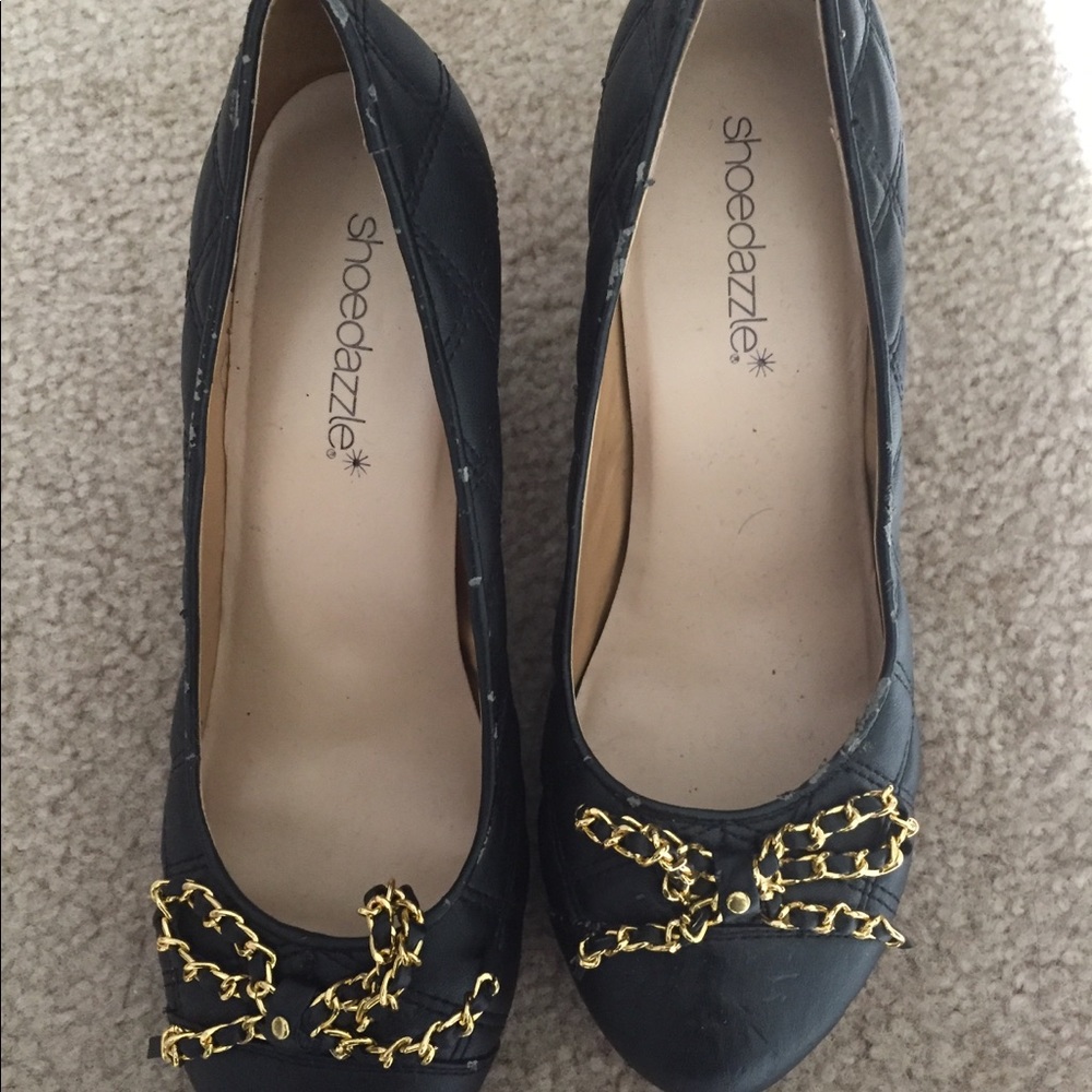 Shoe Dazzle Black 4inch pumps - Picture 2 of 3